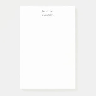 Plain Minimalist Classical Name Post-it Notes