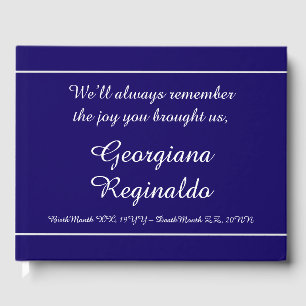 Plain & Minimalist Funeral Guestbook