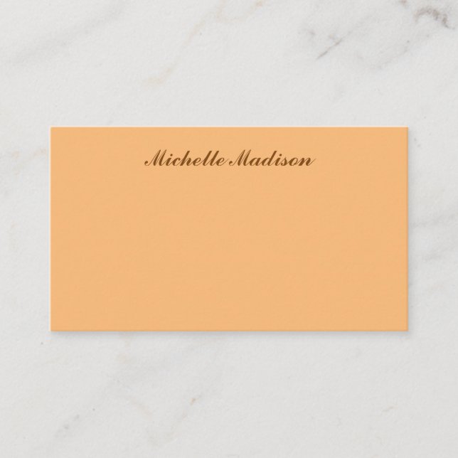 Plain Minimalist Modern Calligraphy  Enclosure Card (Front)
