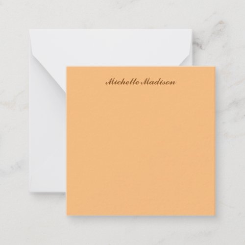 Plain Minimalist Modern Calligraphy  Note Card