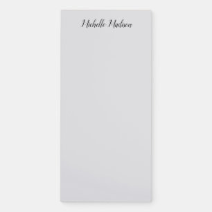Plain Minimalist Modern Handwriting Calligraphy Magnetic Notepad
