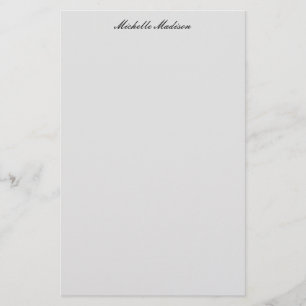 Plain Minimalist Modern Handwriting Calligraphy Stationery
