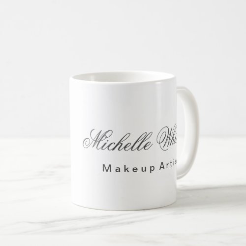 Plain Minimalist Modern Makeup Artist Coffee Mug