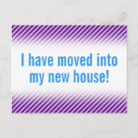 [ Thumbnail: Plain & Minimalist New Home Postcard ]