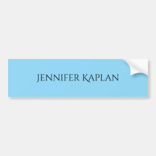 Plain Minimalist Professional Modern Bumper Sticker