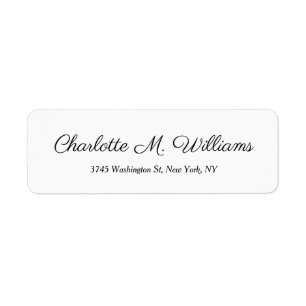 Plain Minimalist Professional Modern Elegant Label