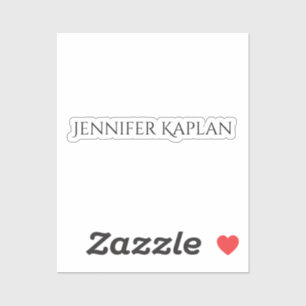 Plain Minimalist Professional Modern Sticker