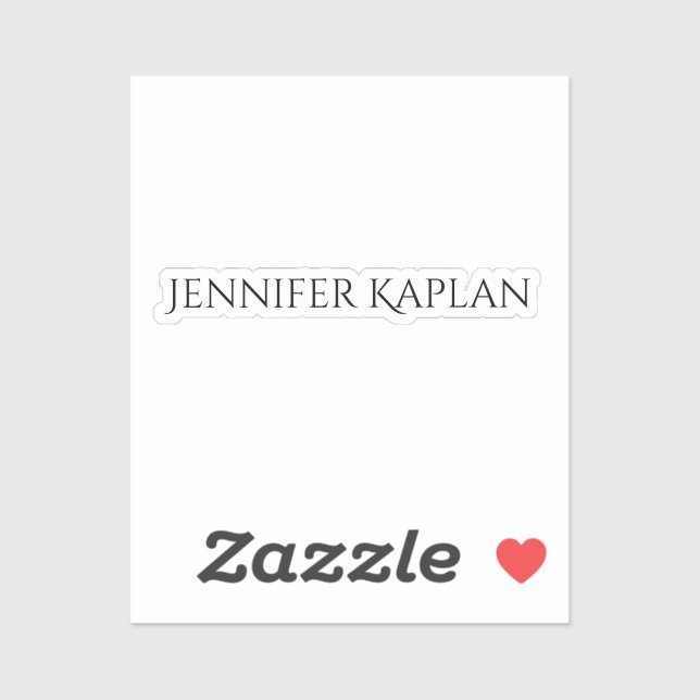 Plain Minimalist Professional Modern Sticker (Sheet)