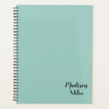 Plain Mint Green Personalized