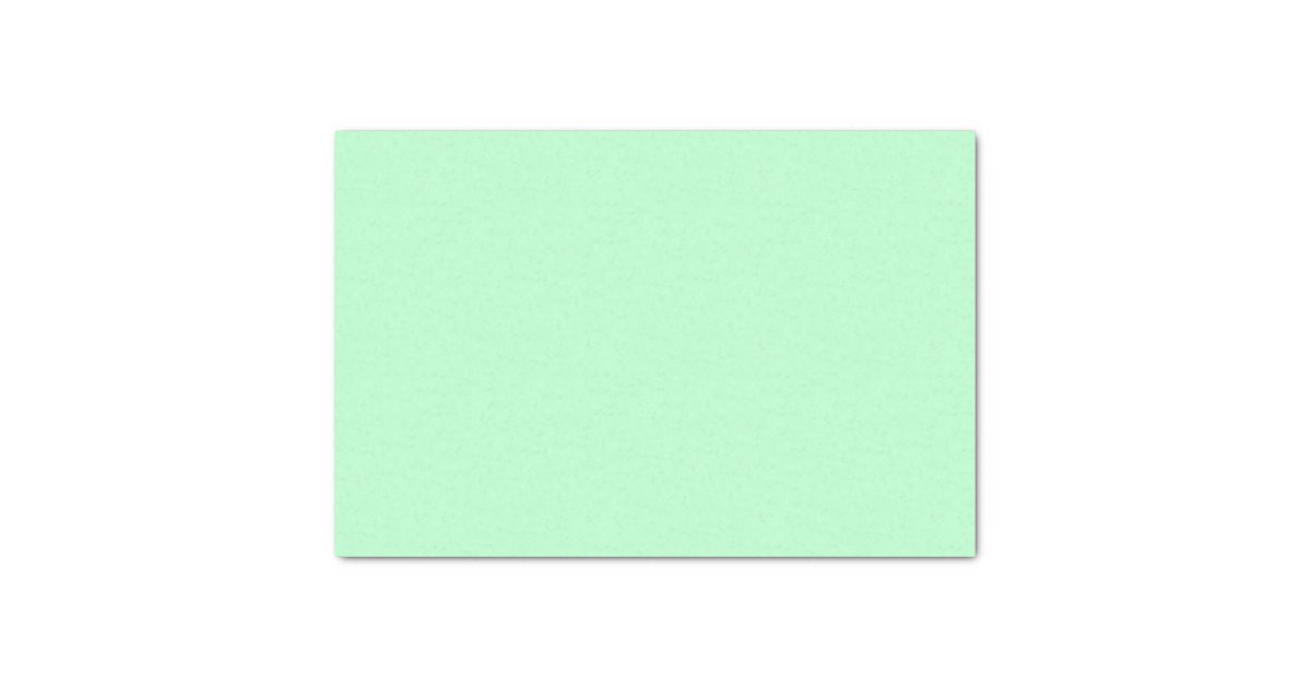 Plain Mint Green Solid Color Tissue Paper