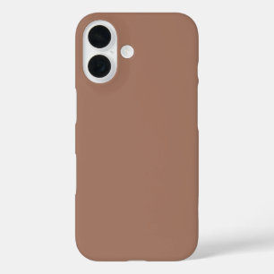 Plain Mocha Mousse Brown Color 2025 iPhone 16 Case