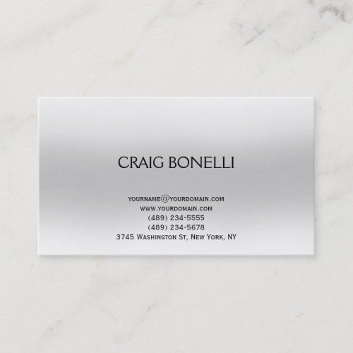 Plain Modern Business Card