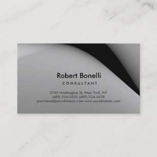 Plain Modern Consultant Business Card