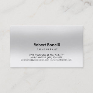 Plain Modern Consultant Business Card