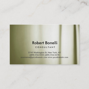 Plain Modern Consultant Business Card