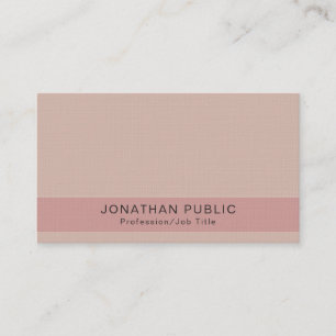 Plain Modern Elegant Colors Premium Linen Luxury Business Card