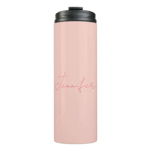 Plain Modern Handwriting Your Name Thermal Tumbler