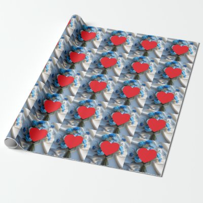 Plain Modern Love Heart Graphic Wrapping Paper