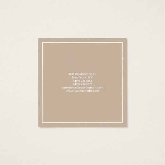 Plain Modern Minimalist (Back)