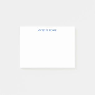 Plain Modern Minimalist Name Post-it Notes