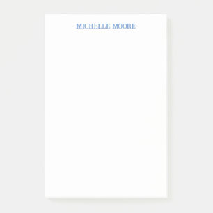 Plain Modern Minimalist Name Post-it Notes