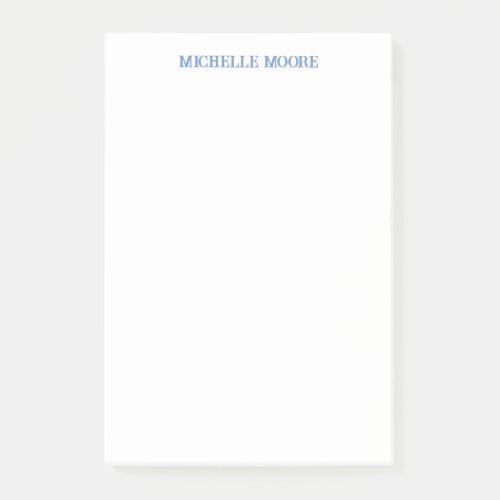 Plain Modern Minimalist Name Post_it Notes