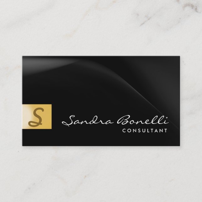 Plain Modern Professional Consultant Business Card (Front)