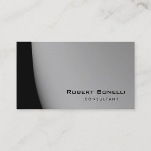 Plain Modern Professional Consultant Business Card