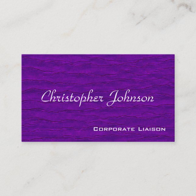 Plain Modern Professional Standard Business Card (Front)