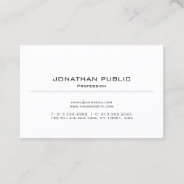 Plain Modern Simple Design Elegant Professional Business Card at Zazzle