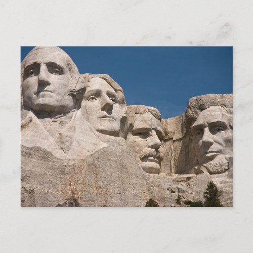 Plain Mount Rushmore National Memorial SD Postcard