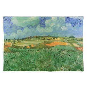 Plain Near Auvers by Vincent van Gogh Cloth Placemat