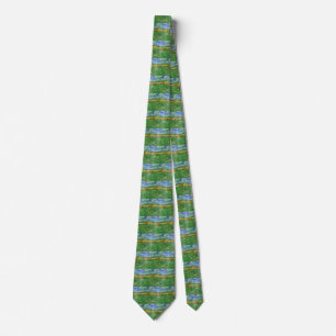 Plain Near Auvers by Vincent van Gogh Neck Tie