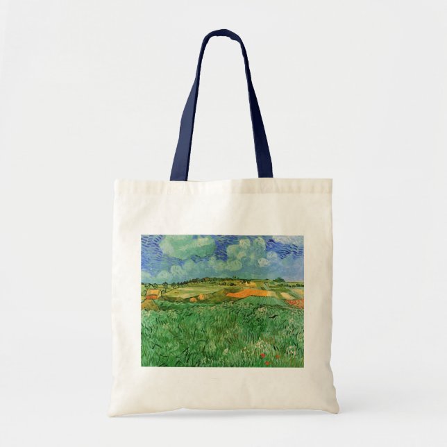 Plain Near Auvers by Vincent van Gogh Tote Bag (Front)