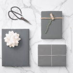 Plain Nevada Nickel Old Silver Gray Shades 3 Tones Wrapping Paper Sheets<br><div class="desc">Discover the captivating beauty of our Gray Shades collection! Immerse yourself in the subtlety of Nevada, embrace the understated elegance of Nickel, and command attention with the sophistication of Old Silver in this 3 grey tones collection. Get ready to elevate your celebrations with a touch of timeless allure using our...</div>