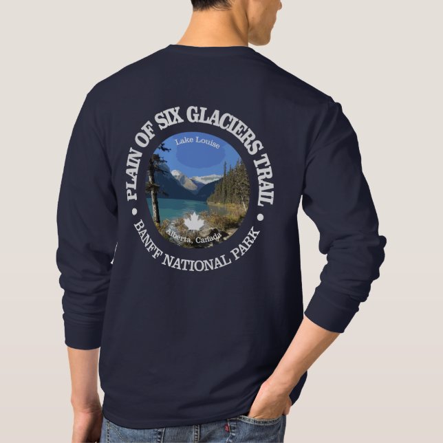 Plain of Six Glaciers Trail (rd) T-Shirt (Back)