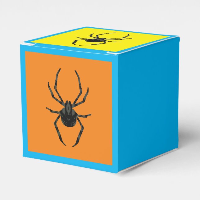 Plain Old Spider Favor Boxes (Front Side)