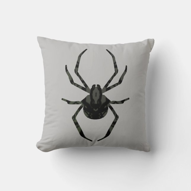 Plain Old Spider Throw Pillow (Front)