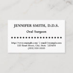 [ Thumbnail: Plain Oral Surgeon Business Card ]