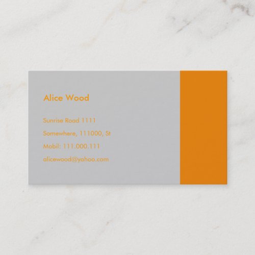 Plain Business Card