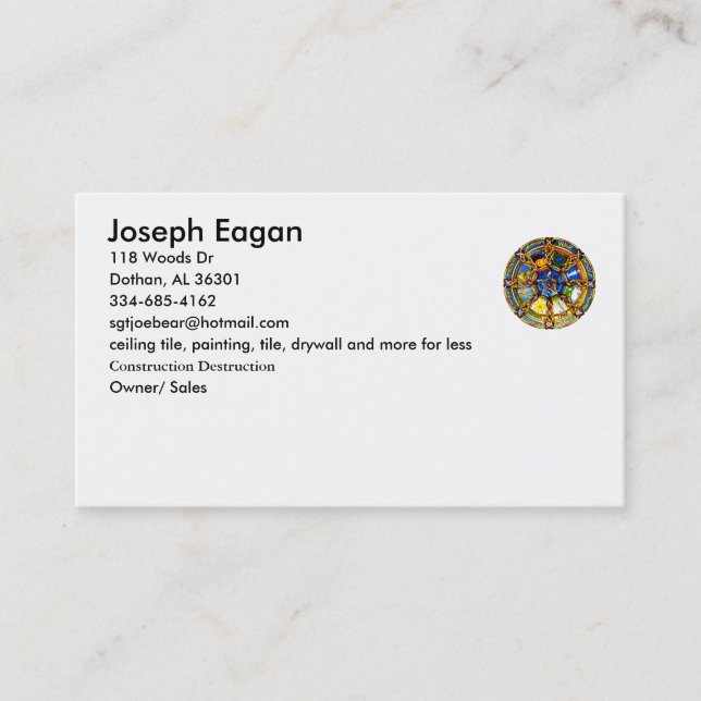 plain pagan business card (Front)