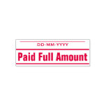 [ Thumbnail: Plain "Paid Full Amount" Rubber Stamp ]
