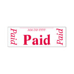 [ Thumbnail: Plain "Paid" Rubber Stamp ]