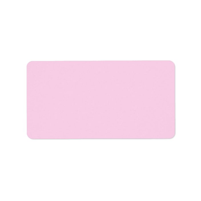 Plain Pale Pink Background Blank Custom Label Zazzle Com