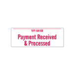 [ Thumbnail: Plain "Payment Received & Processed" Rubber Stamp ]