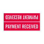 [ Thumbnail: Plain "Payment Received" Rubber Stamp ]