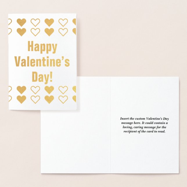 Plain & Personalized Valentine's Day Card (Display)
