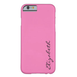 Plain Pink Background Barely There iPhone 6 Case