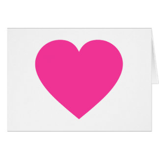 Plain Pink Heart Cards