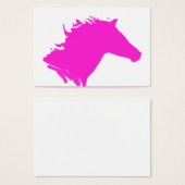 Plain pink horse head (Front & Back)